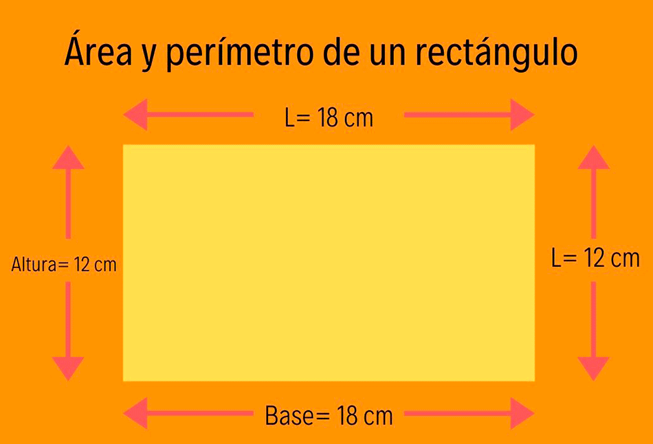 área y perímetro de un paralelogramo