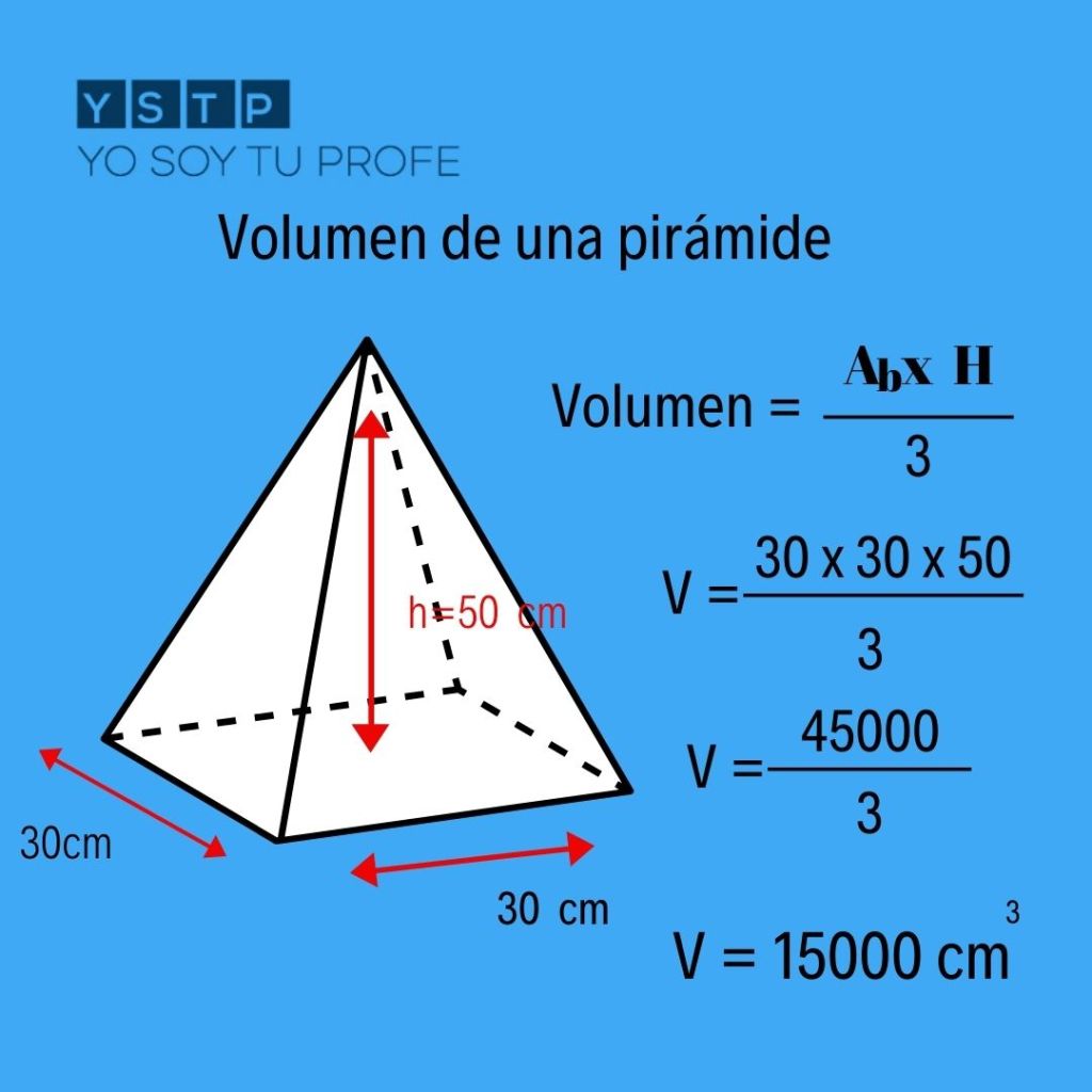 lavandería Opaco paquete Sabes calcular el volumen de una pirámide? - Yo Soy Tu Profe