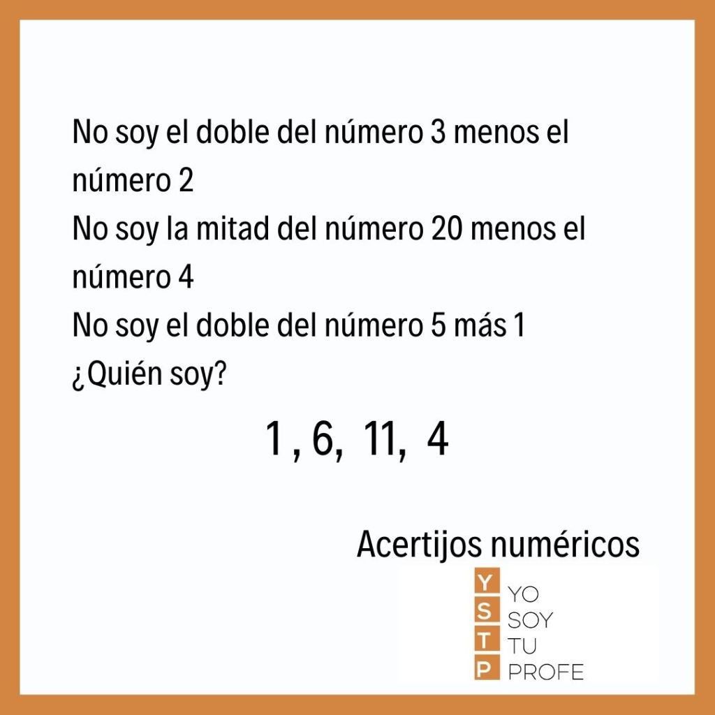 acertijos numéricos