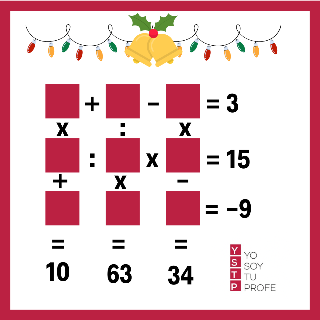 10 retos matemáticos navideños para pasártelo en grande yo soy tu profe