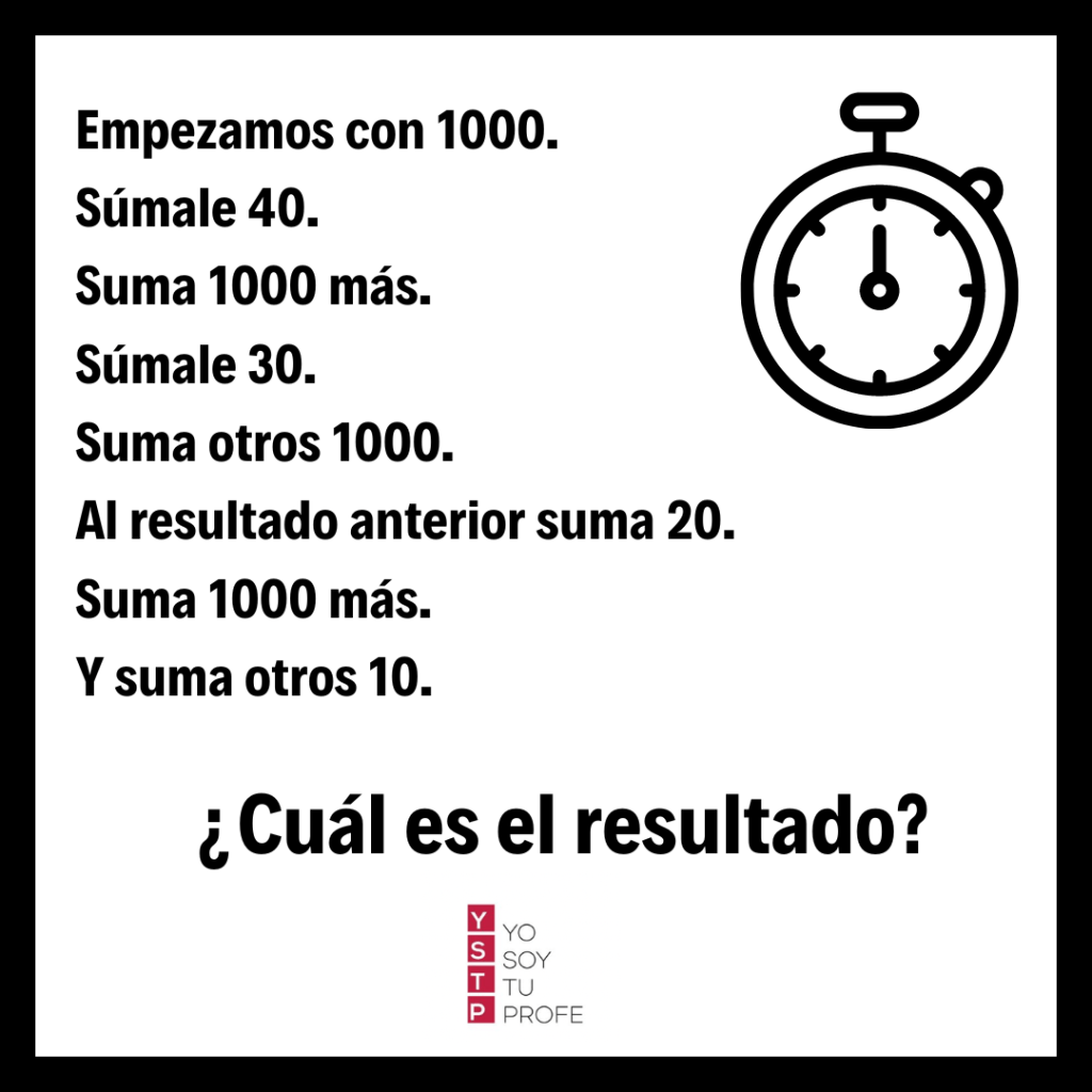 operación en 10 segundos