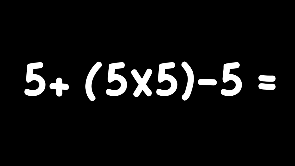 operación matemática tan sencilla