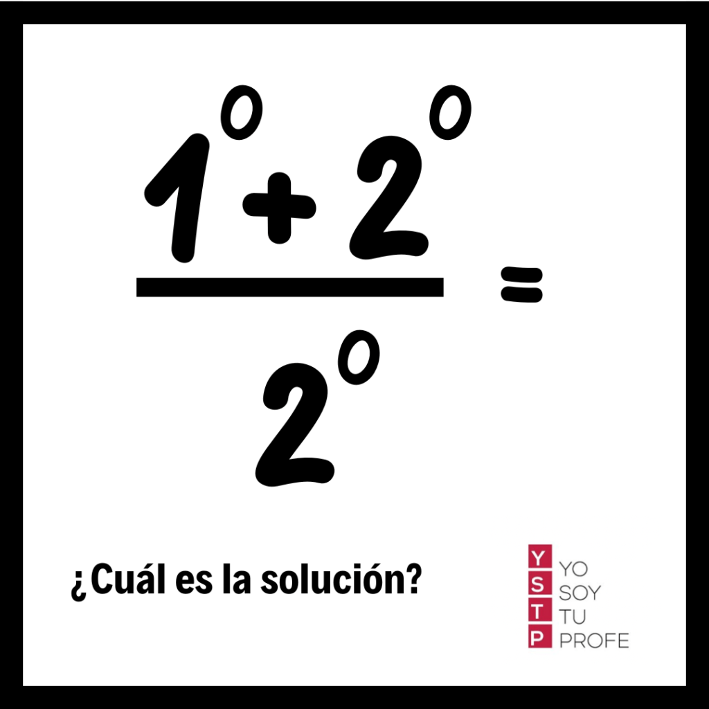 números elevados a cero