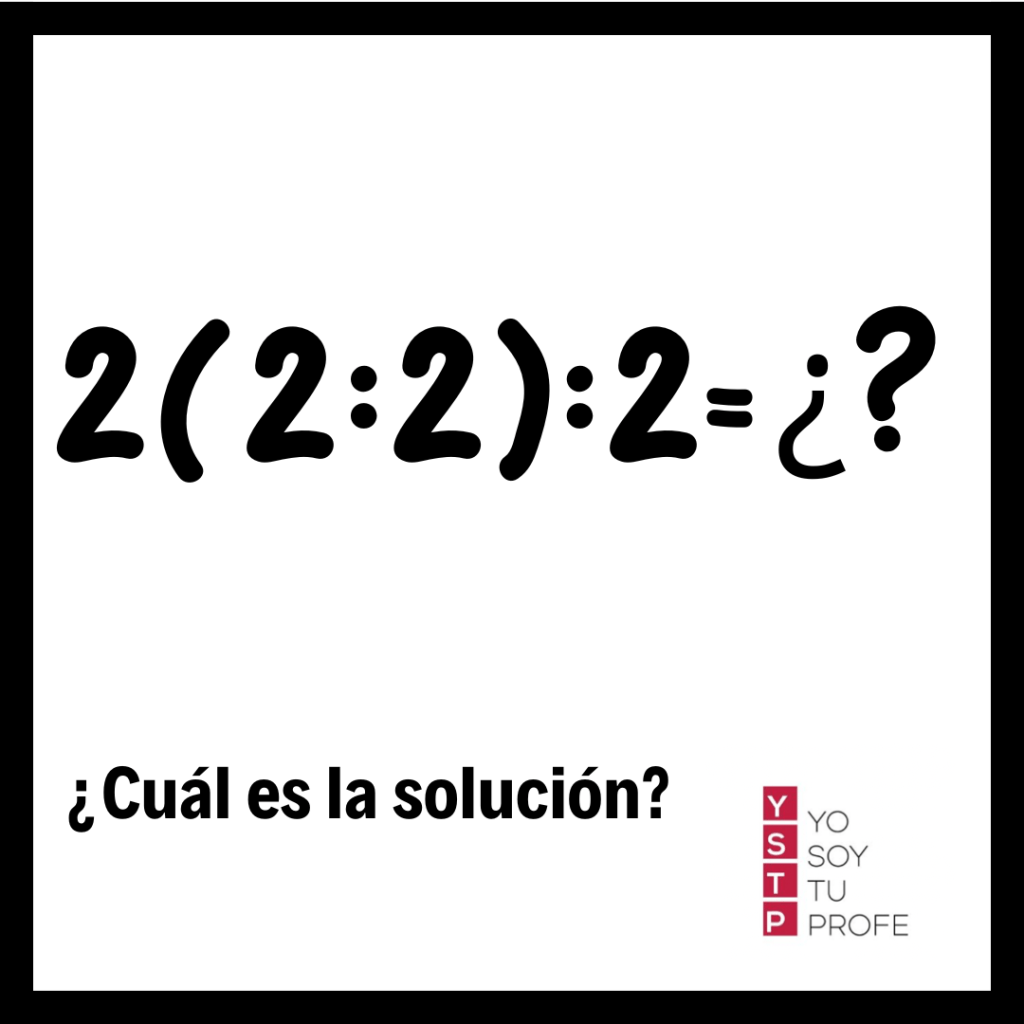 operación matemática con el 2