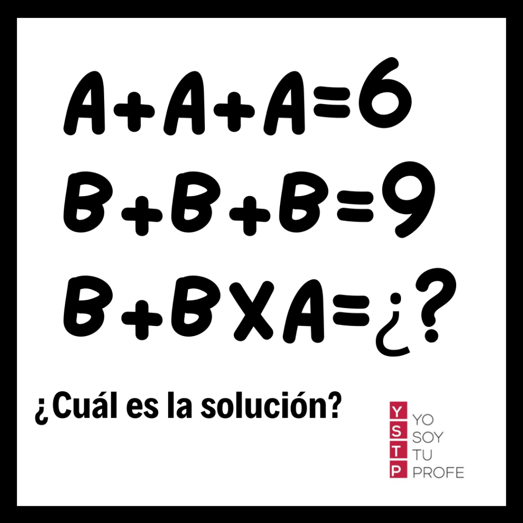 tercera operación matemática