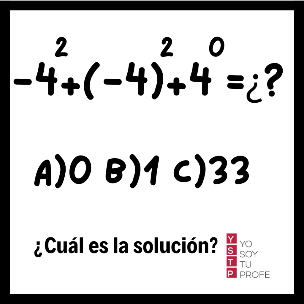 solución de esta operación