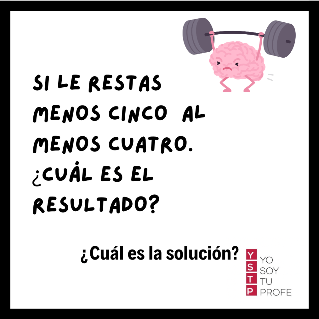 menos cinco
